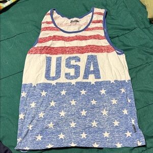 Brooklyn Cloth Red, White, and Blue USA Tank Top